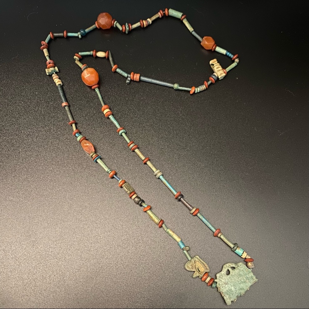 Vintage Multi Gemstone, Turquoise, Coral, Stone Long Beaded Pendant Necklace - Picture 7 of 16
